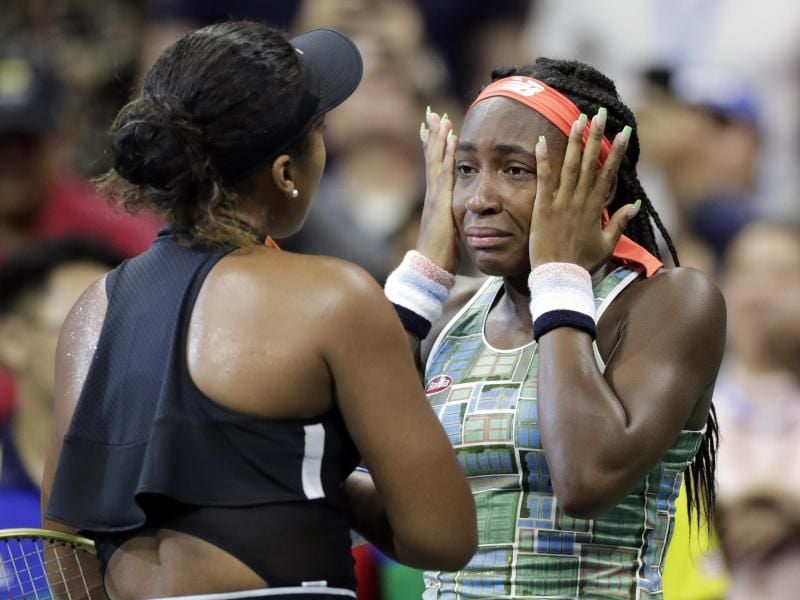 Gegnerinnen und Freundinnen zugleich: Coco Gauff (r) und Naomi Osaka. Foto: Adam Hunger/AP
