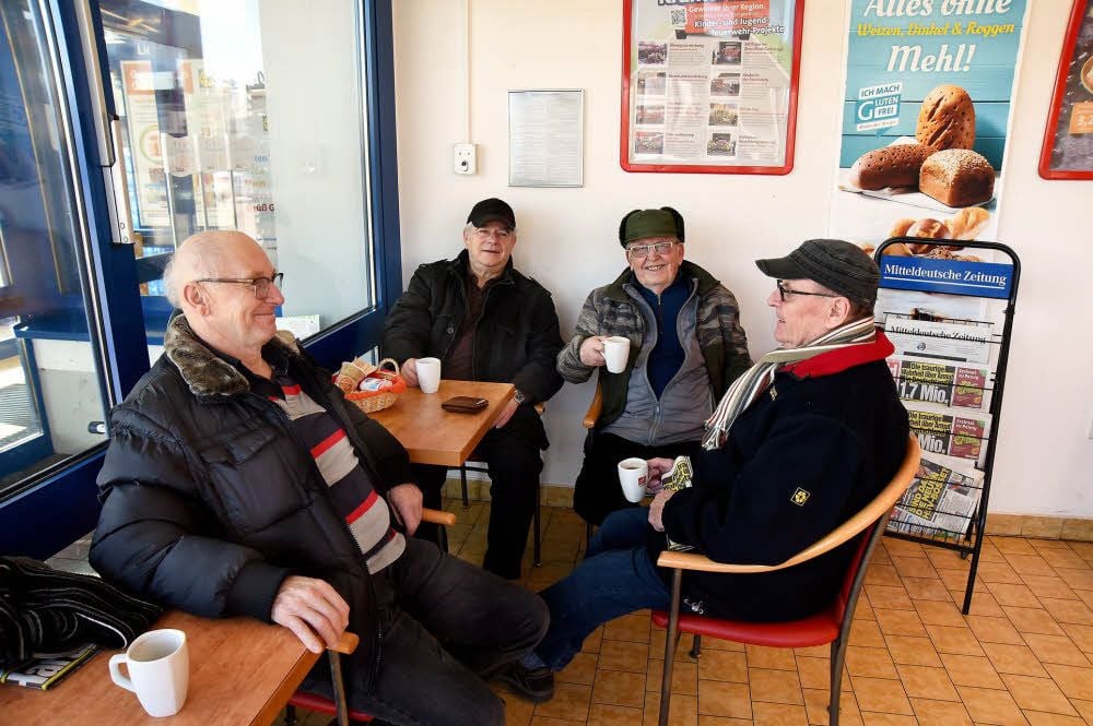 Treffen sich täglich in gemütlicher Runde: „Die Kaffeetrinker“.