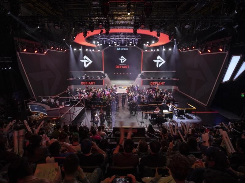 Im Finale der ersten Phase der OWL standen sich San Francisco Shock und Vancouver Titans gegenüber. Foto: Robert Paul/Blizzard Entertainment