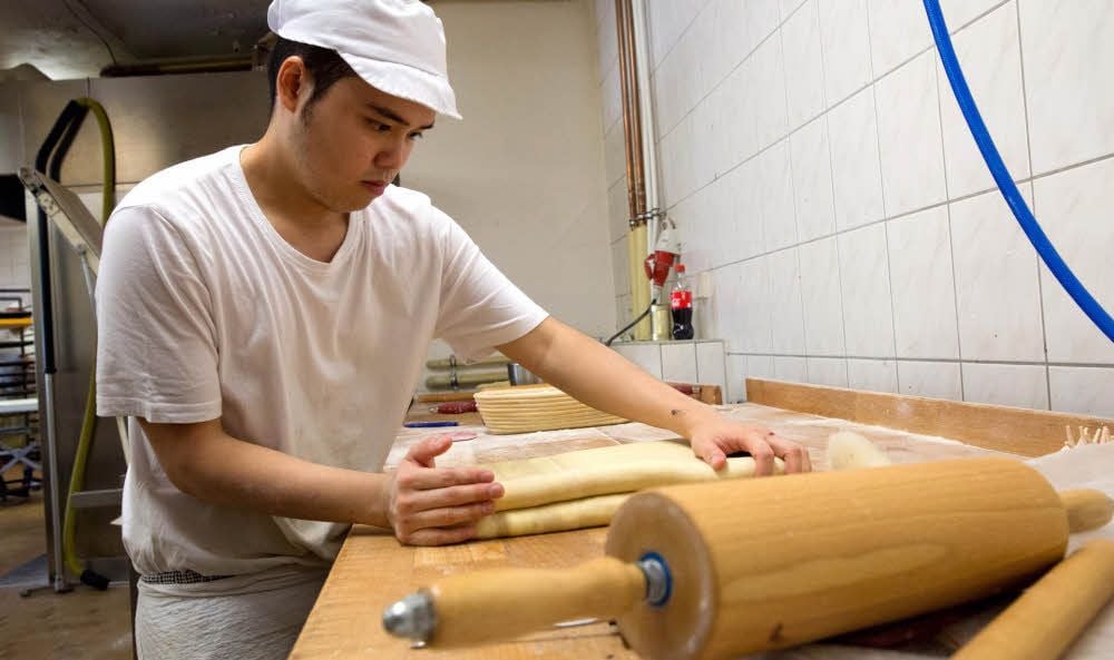 Bui Le Duong, der sein Handwerk in Annaburg erlernte, ging die Prüfung konzentriert an.