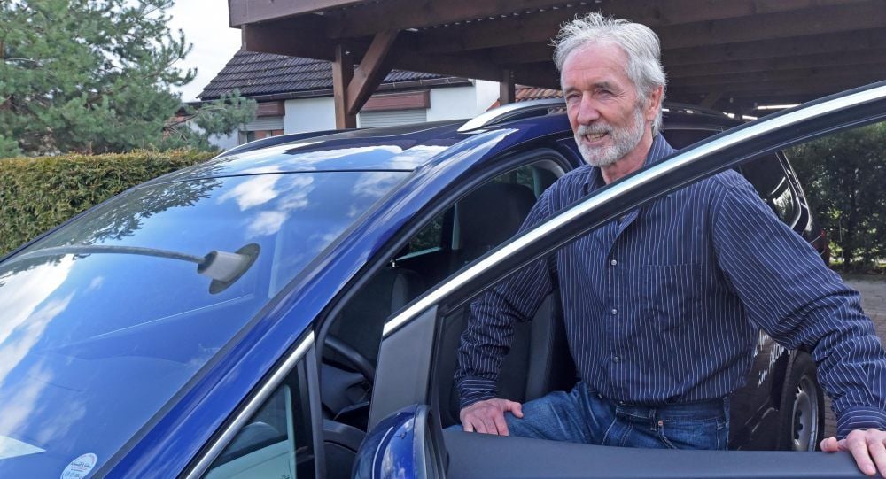 Siegfried Fritz schätzt den persönlichen Kontakt zu seinen Fahrgästen.
