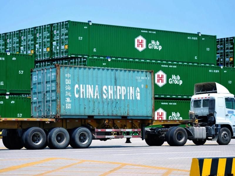 Nur gut ein Viertel der deutschen Unternehmen glaubt noch daran, im laufenden Jahr ihre Geschäftsziele in China erreichen zu können. Foto: Uncredited/CHINATOPIX/AP/dpa
