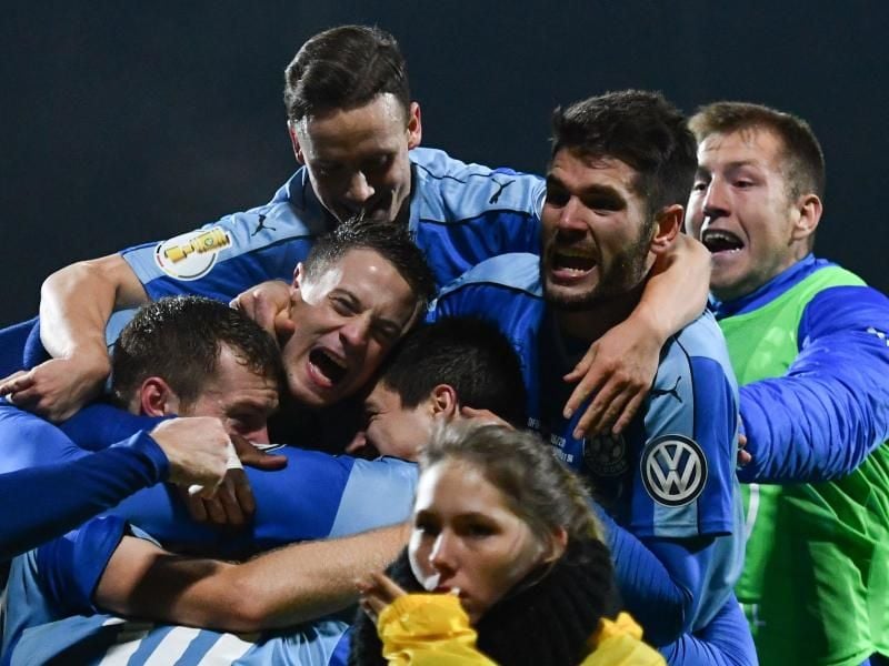 Der FC Astoria Walldorf qualifizierte sich über den Landespokal für den DFB-Pokal und steht nun im Achtelfinale. Foto: Uwe Anspach