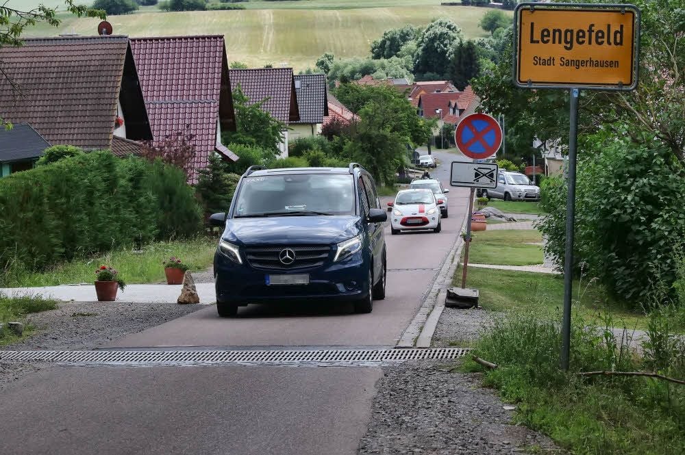 Viel los: Die Anwohner des Pfaffenbergs in Lengefeld stöhnen über den Verkehr.