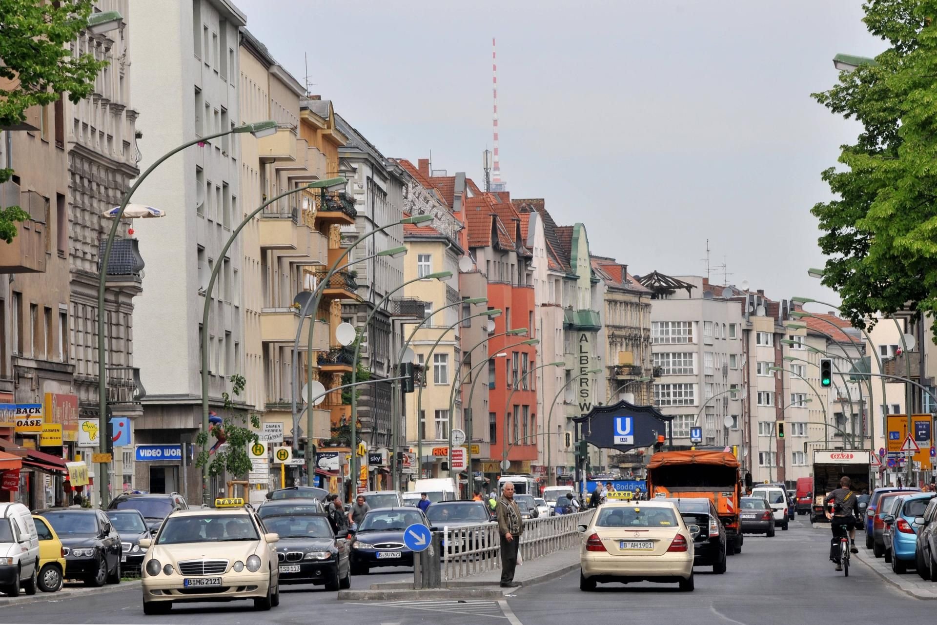 Der tödliche Unfall ereignete sich auf der Hermannstraße in Berlin-Neukölln.