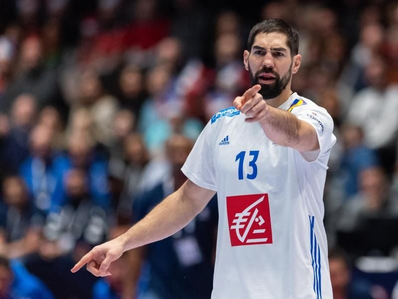 Zog sich einen Kreuzbandriss zu: Nikola Karabatic. Foto: Robert Michael/dpa-Zentralbild/dpa