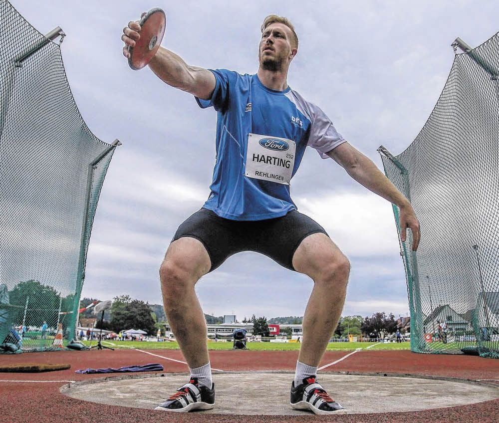 Am Pfingstsonntag warf Christoph Harting beim Meeting in Rehlingen den Diskus 66,76 Meter weit.