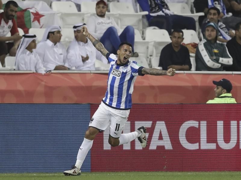 CF Monterreys Leonel Vangioni feiert sein Tor. Foto: Hassan Ammar/AP/dpa