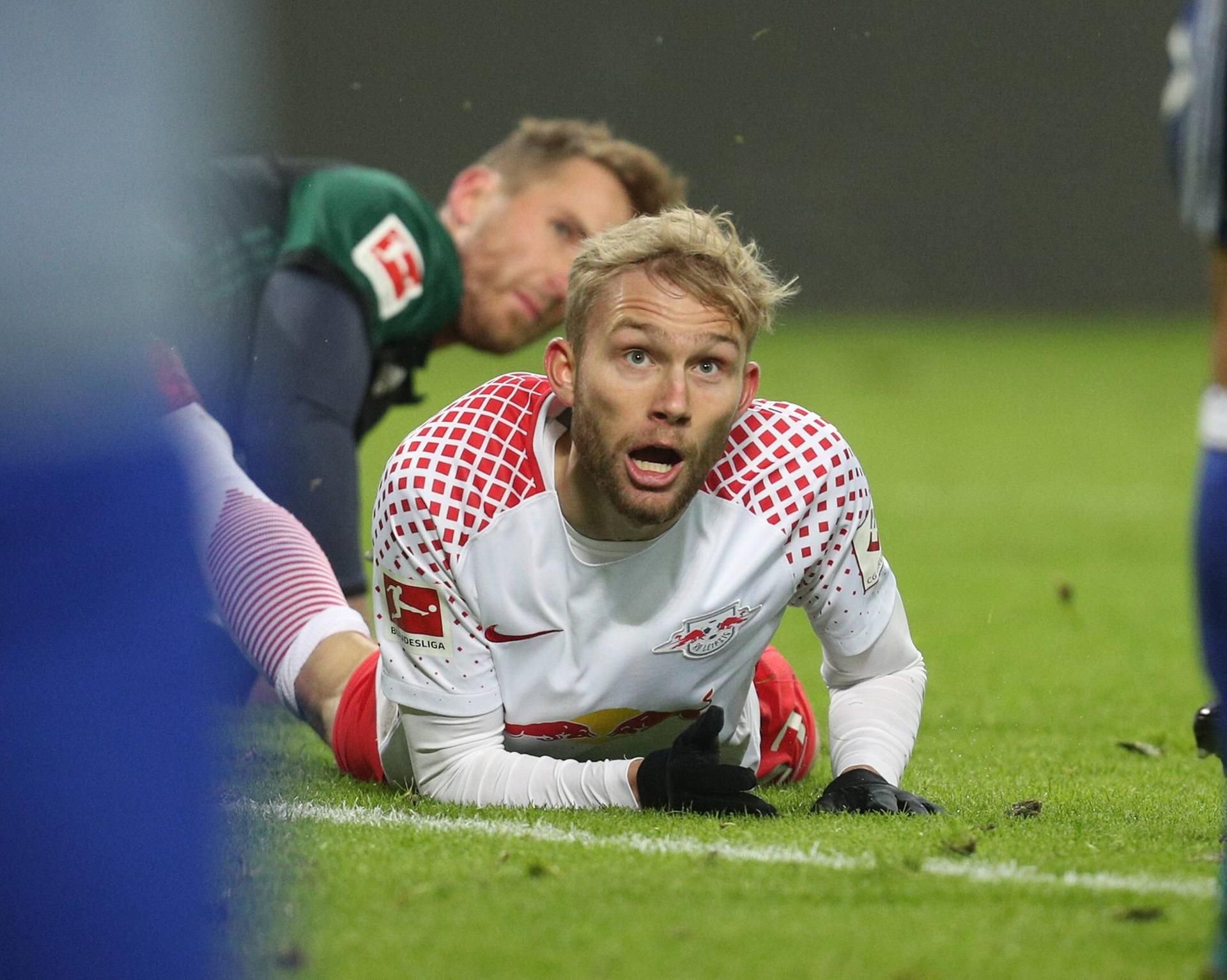 Konrad Laimer im Spiel gegen Schalke 04.