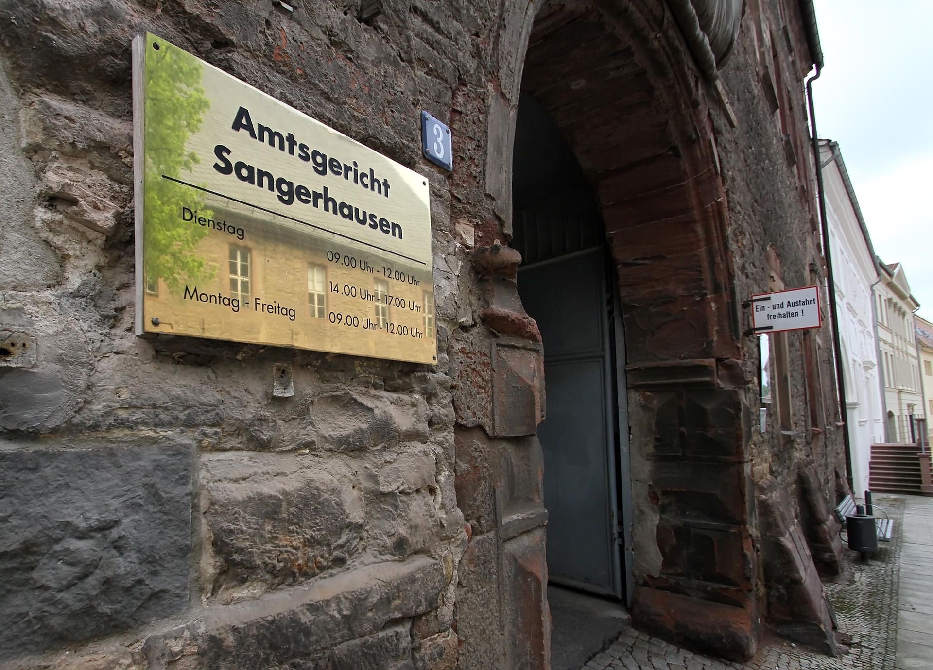 Außenansicht des Amtsgerichtes Sangerhausen