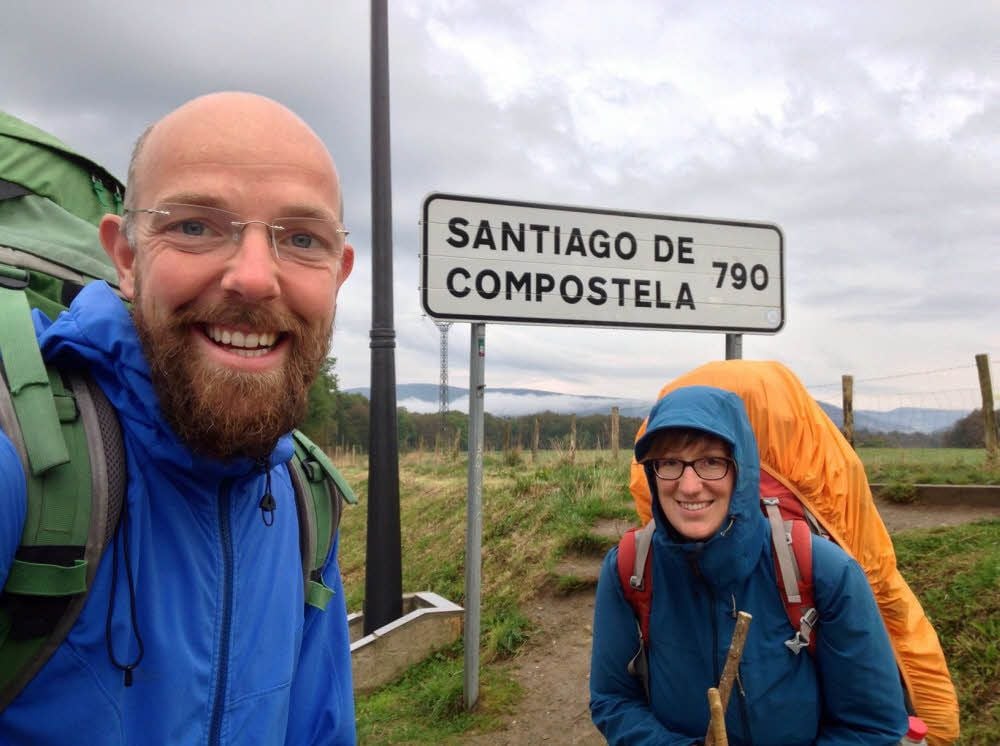 Stephan Meurisch und Madeleine Müller wanderten auf dem Jakobsweg bis nach Santiago de Compostela.