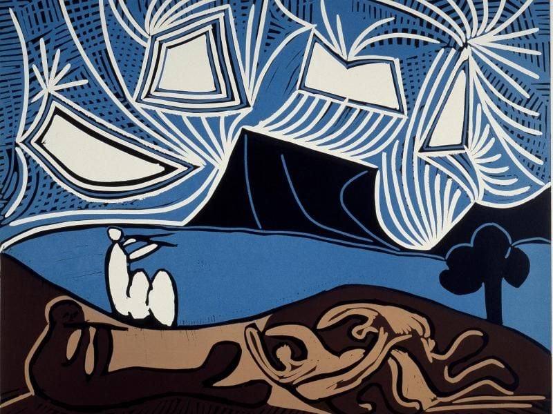 Picasso, Paar und Flötisten am Seeufer, 1959. Foto: Städel Museum/Pablo Picasso