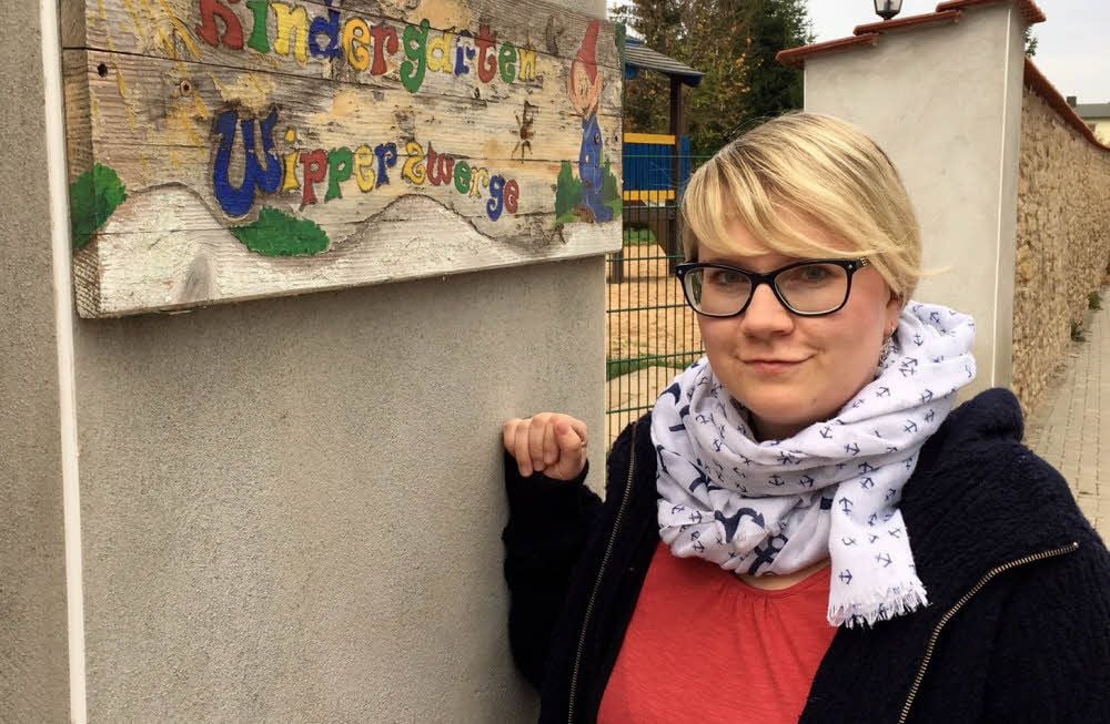 Die 29-jährige Susann Eisenhut leitet die Kita in Giersleben.