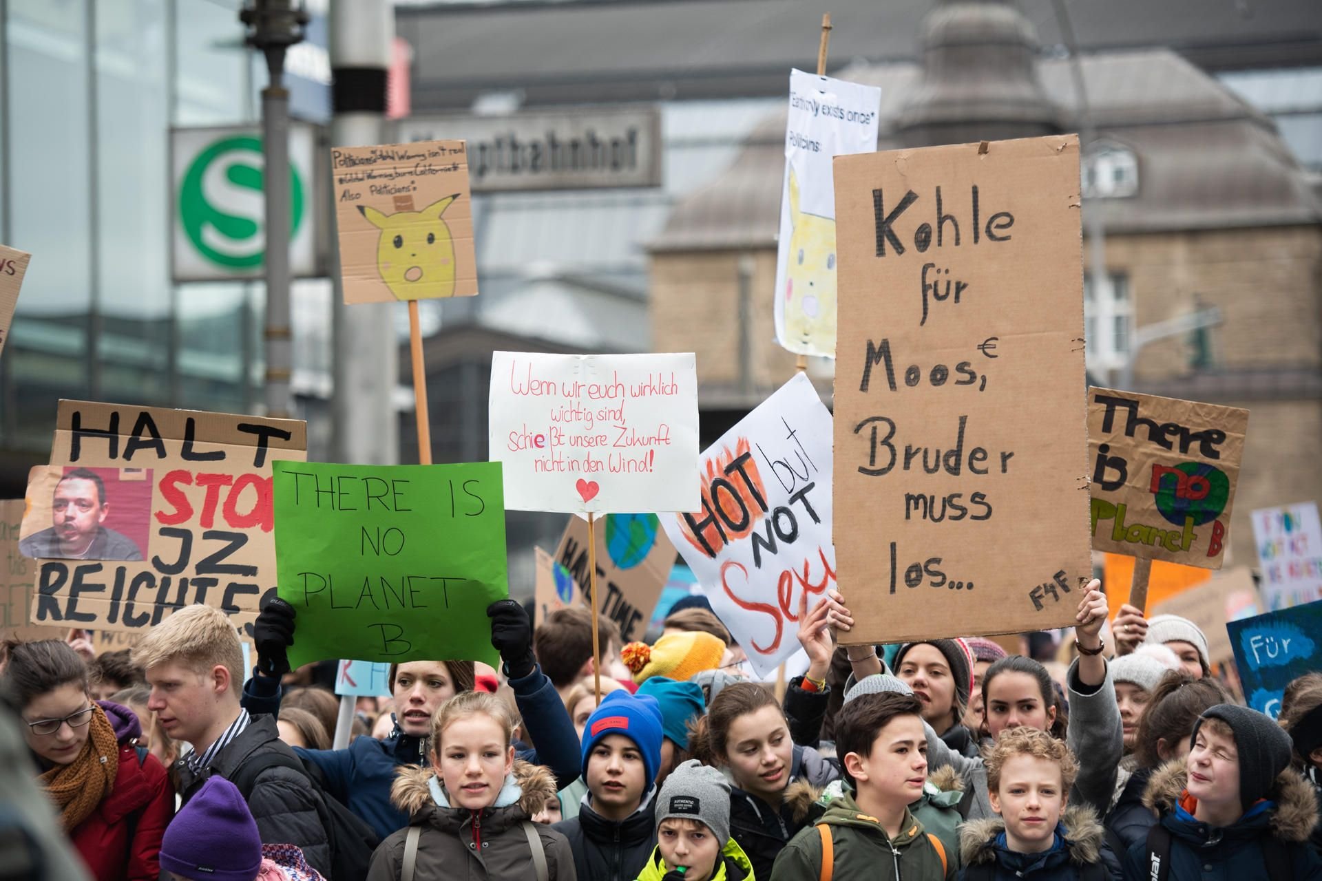 Auch in Sachsen-Anhalt gehen zahlreiche Schüler für das Klima auf die Straße.