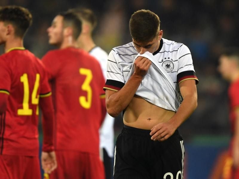 Die Auswahl von Stefan Kuntz verlor 2:3 gegen Belgien. Foto: Patrick Seeger/dpa
