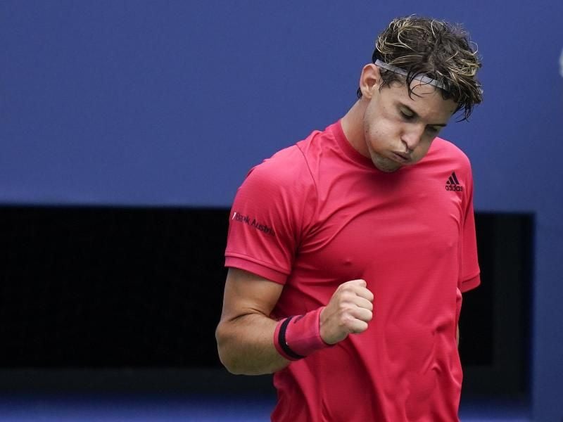 Siegreich an seinem 27. Geburtstag: Dominic Thiem. Foto: Seth Wenig/AP/dpa