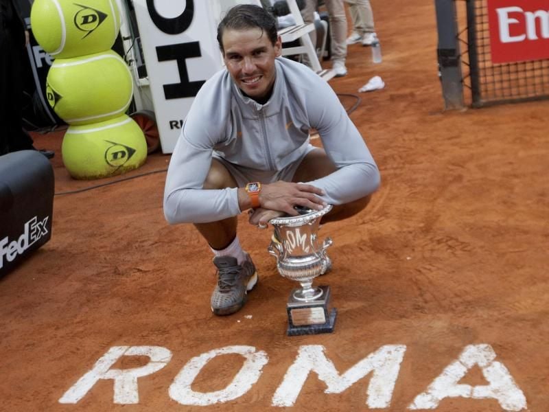 Nach seinem Sieg in Rom auch Topfavorit für die French Open in Paris: Rafael Nadal. Foto: Gregorio Borgia