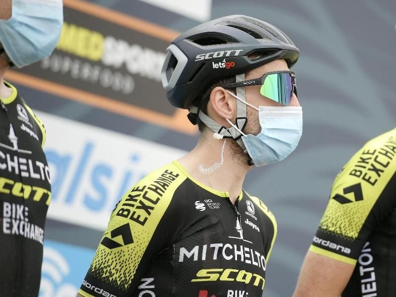 Simon Yates vom Team Mitchelton–Scott ist neuer Spitzenreiter bei Tirreno-Adriatico. Foto: Marco Alpozzi/LaPresse via ZUMA Press/dpa