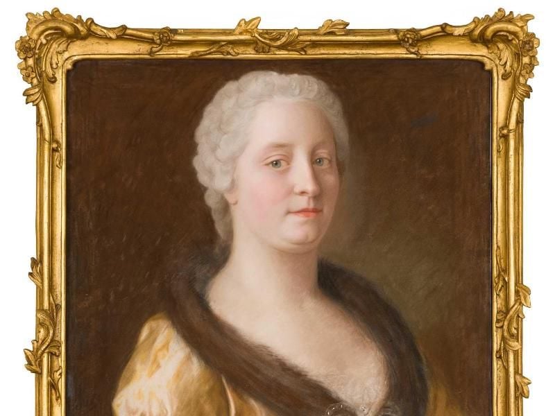 Das Gemälde von Jean-Etienne-Liotard zeigt Maria Theresia im pelzverbrämten Kleid (1743). Foto: Alexander Eugen Koller