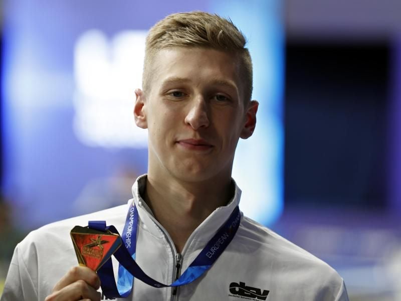 Florian Wellbrock machte durch starke sportliche Leistungen auf sich aufmerksam. Foto: Darko Bandic/AP