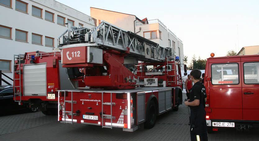 Feuerwehr-Auflauf am Freitagabend am Hotel „Stadt Jessen“