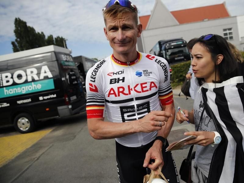Macht sich nur bedingt Hoffnungen auf einen Etappensieg in Brüssel: André Greipel. Foto: Christophe Ena/AP