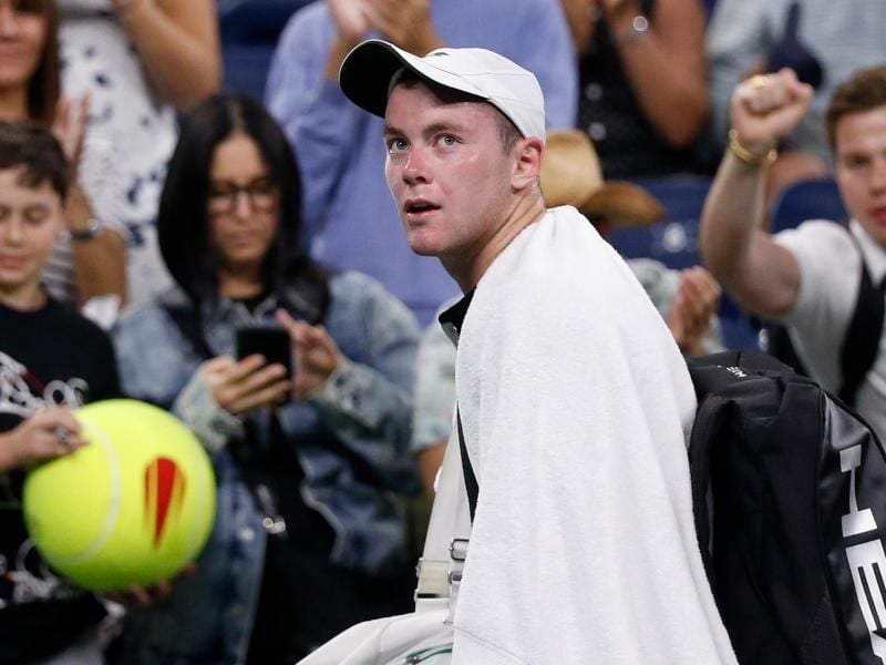 Dominik Koepfer ist bei den US Open an Daniil Medwedew gescheitert. Foto: Jason Decrow/AP