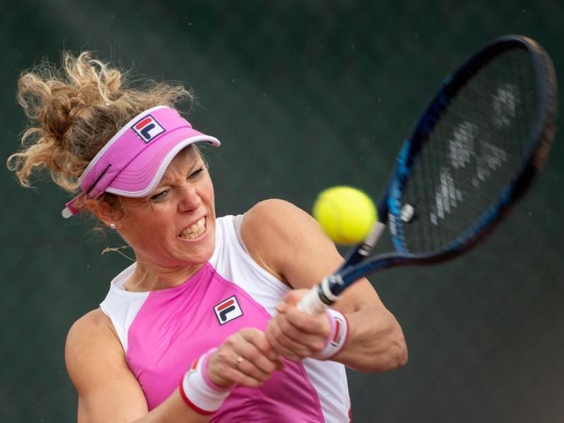 Laura Siegemund konnte sich beim WTA-Turnier in Palermo in ihrem Auftaktspiel durchsetzen. Foto: Marijan Murat/dpa