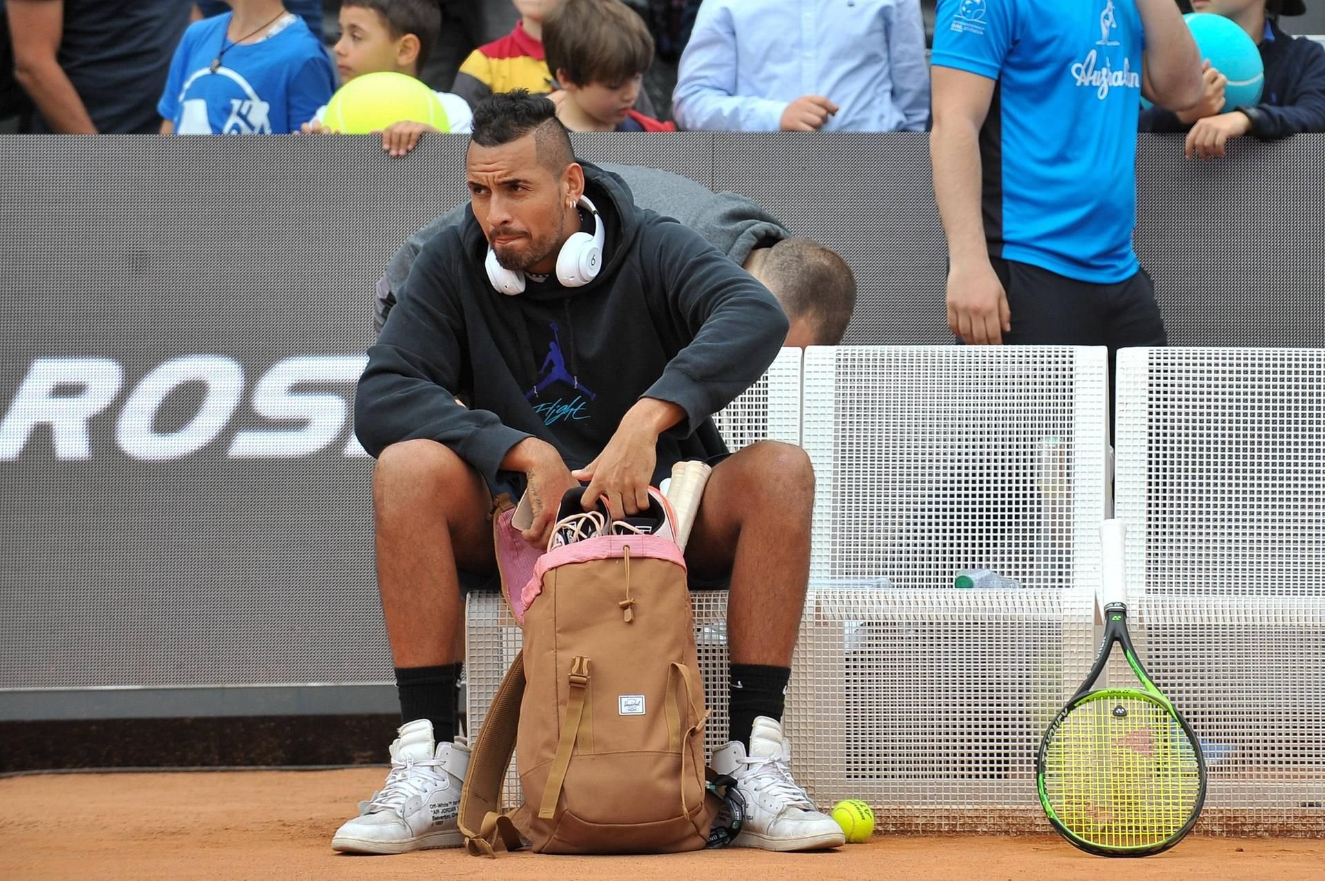 Australiens Tennis-Star Nick Kyrgios beim Turnier in Rom.