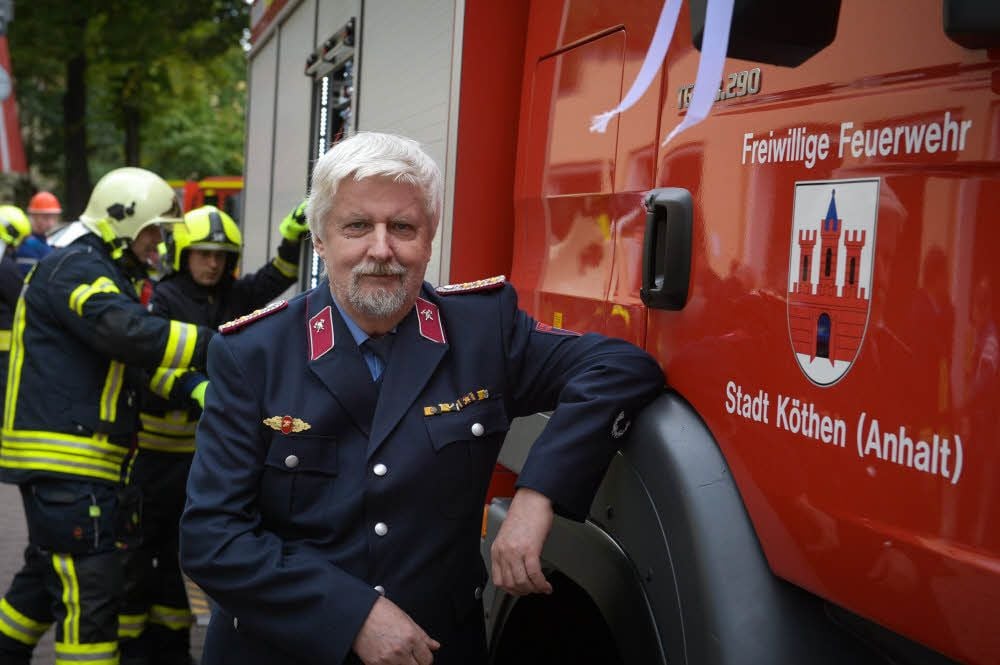 Seit seinem elften Lebensjahr gehört Wolfgang Czech zur Freiwilligen Feuerwehr Köthen. Mit 14 Jahren wurde er aktiver Kamerad.