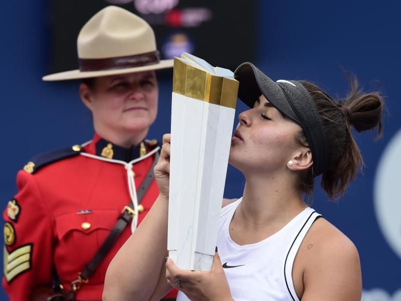 Für Andreescu ist es der zweite Titel auf der WTA-Tour. Foto: Frank Gunn/The Canadian Press/AP