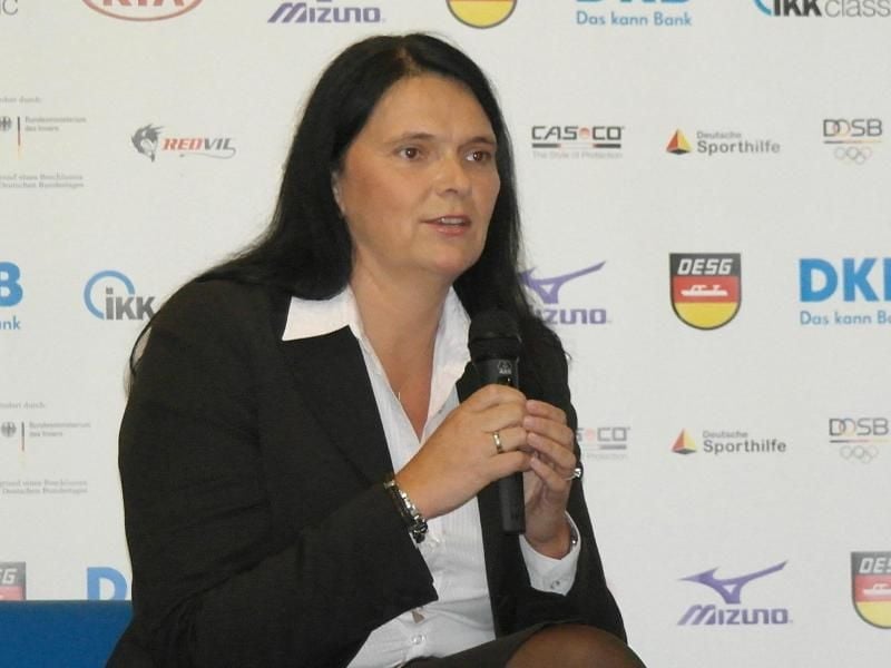 Stefanie Teeuwen ist mit sofortiger Wirkung als Präsidentin der Deutschen Eisschnelllauf-Gemeinschaft zurückgetreten. Foto: Beate Dobbratz/Archivbild