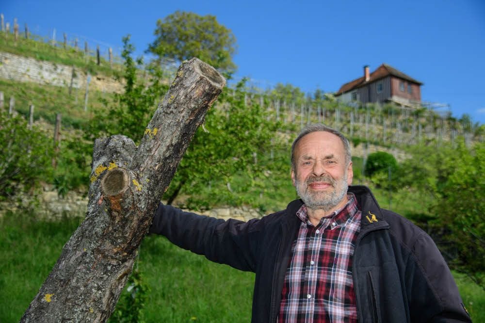 Gero Zimmer, hier zu Hause in den Weinbergen, war 24 Jahre Naumburger Stadtrat. Er tritt am 26. Mai nicht noch einmal zur Wahl an.