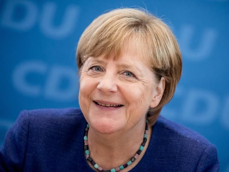 Steht Rede und Antwort: Bundeskanzlerin und CDU-Bundesvorsitzende Angela Merkel. Foto: Michael Kappeler/Archiv