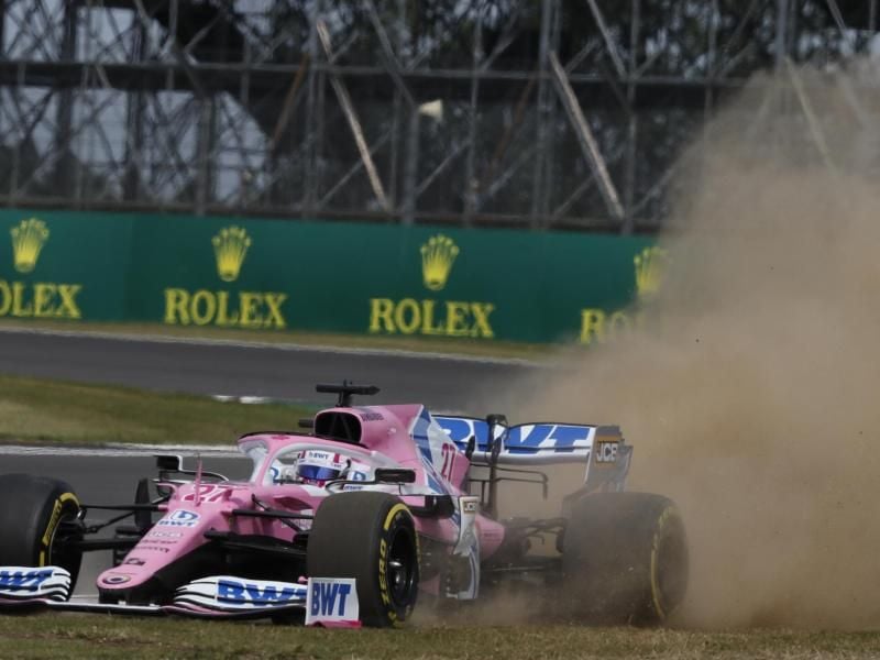 Nico Hülkenberg vom Team Racing Point überraschte im Qualifying für Silverstone mit Startplatz drei. Foto: Frank Augstein/Pool AP/dpa
