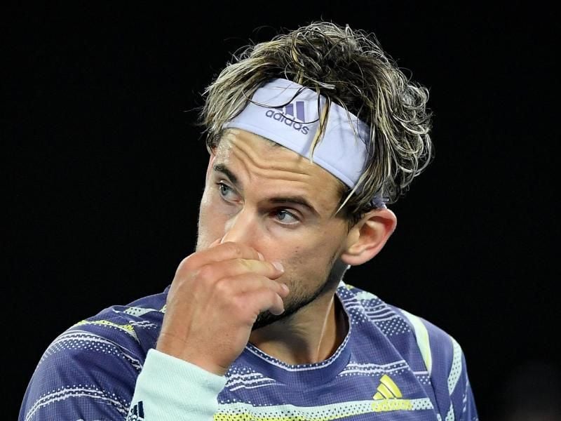 Hat das Finale der Australian Open gegen Novak Djokovic nur kanpp verloren: Dominic Thiem. Foto: Lukas Coch/AAP/dpa