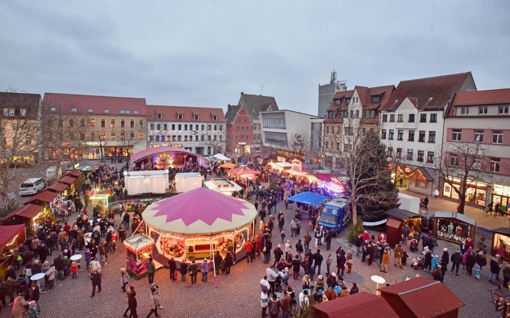 Buntes Treiben herrschte an allen drei Tagen auf dem Bitterfelder Marktplatz. Für jeden Geschmack gab es etwas Passendes.