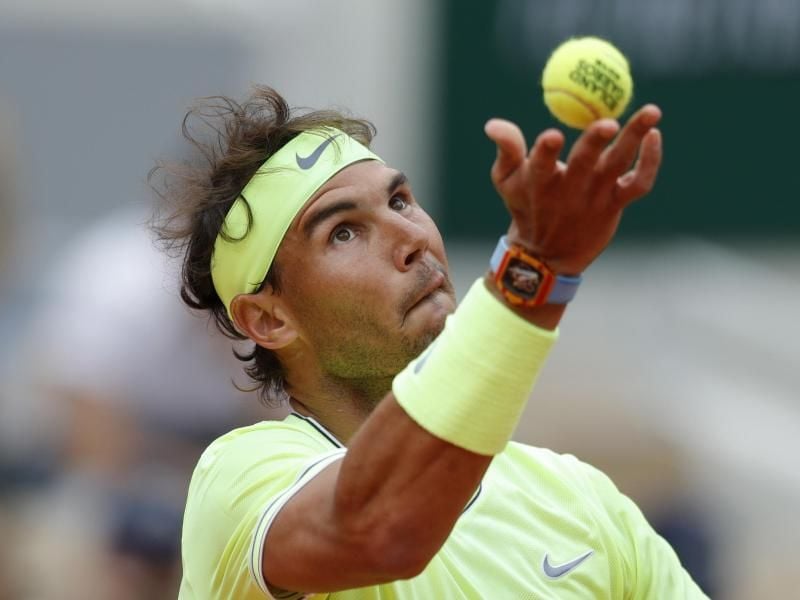 Spaniens Tennis-Ass Rafael Nadal hat das Halbfinale in Paris erreicht. Foto: Pavel Golovkin/AP