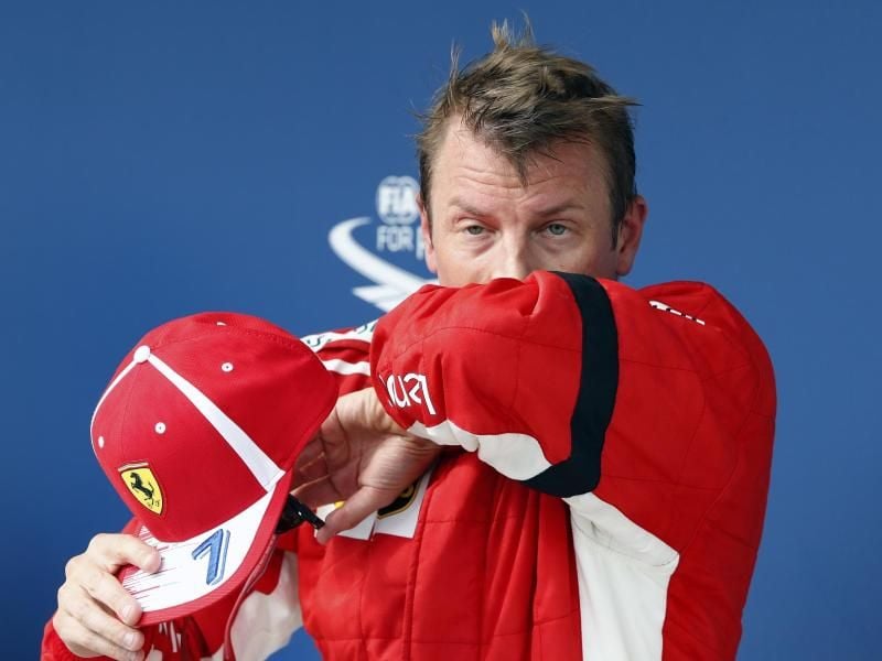 Kimi Räikkönen sitzt nur noch bis zum Saisonende im Ferrari-Cockpit. Foto: Laszlo Balogh/AP