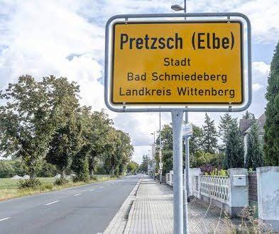 Bald weg: das alte Schild
