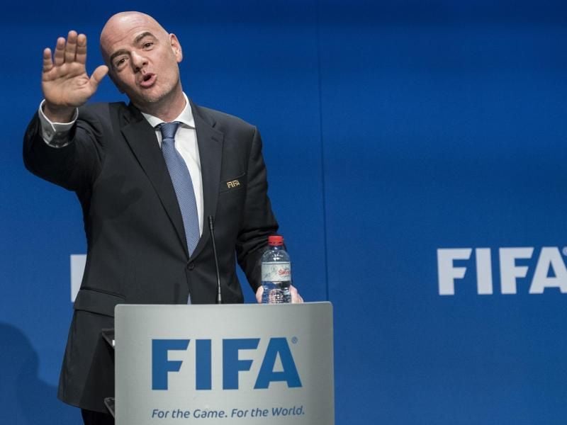 Gianni Infantino, Präsident des Fußball-Weltverbandes FIFA. Foto: Ennio Leanza/KEYSTONE/dpa