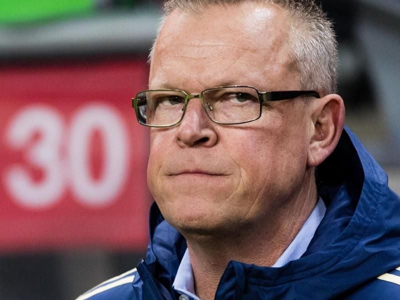 Schwedens Trainer Janne Andersson lobt Gruppengegner Deutschland als bestes Team der Welt. Foto: Andreas L Eriksson/Bildbyran via ZUMA Press