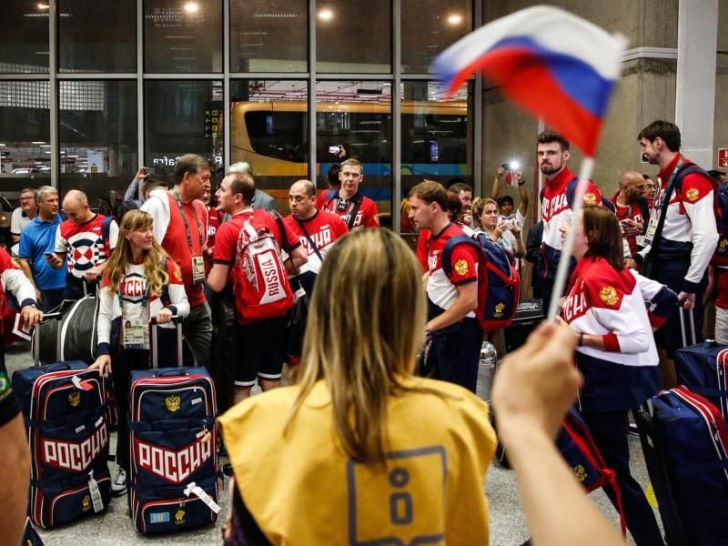Ein Großteil des russischen Teams ist bereits angekommen. Foto: Sergei Ilnitsky