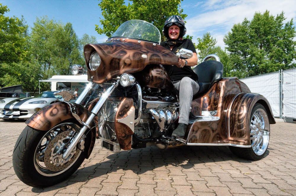 Elke Carls Trike verfügt über 445 PS und ist nur einer von bis zu 2.000 Hinguckern an diesem Wochenende.