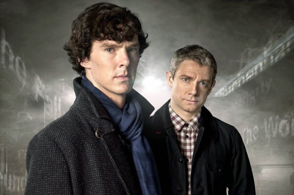 Holmes (Benedict Cumberbatch, l.) und Watson (Martin Freeman)