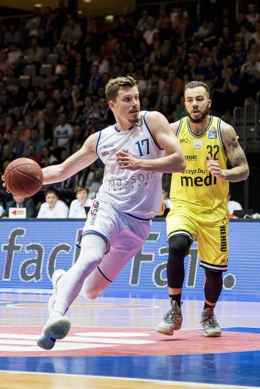 Andreas Obst (l.) erzielte für die Rockets aus Erfurt durchschnittlich knapp elf Punkte pro Partie.