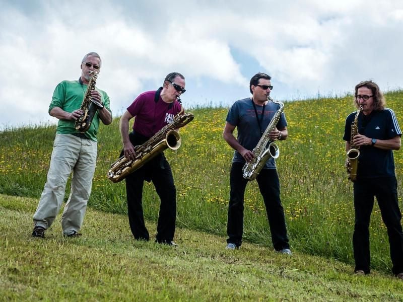 Spielen auch beim 4. See-Jazz-Festival am Starnberger See: das Quartett Saxofour. Foto: Saxofour