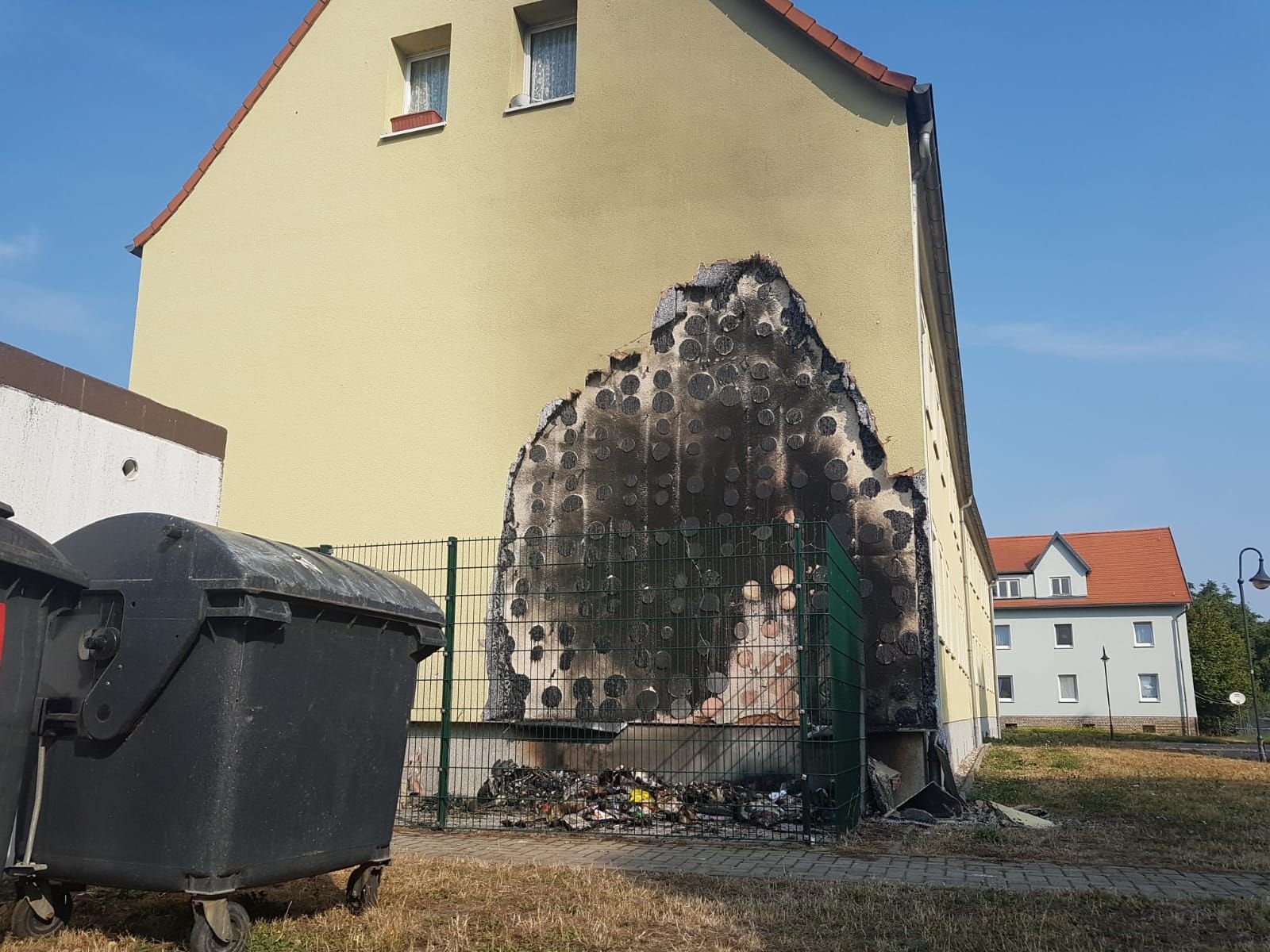 Brandspuren in Braunsbedra