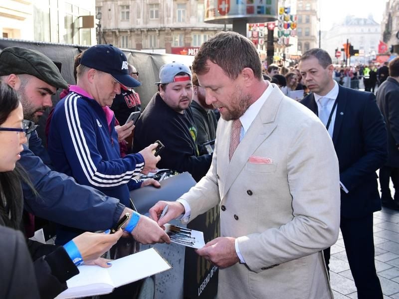 Regisseur Guy Ritchie bei der Europapremiere von „King Arthur: Legend of the Sword” in London. Foto: Ian West