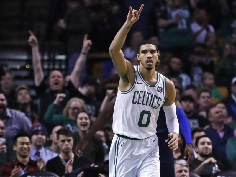 Jayson Tatum erzielte 24 Punkte für die Boston Celtics. Foto: Charles Krupa/AP